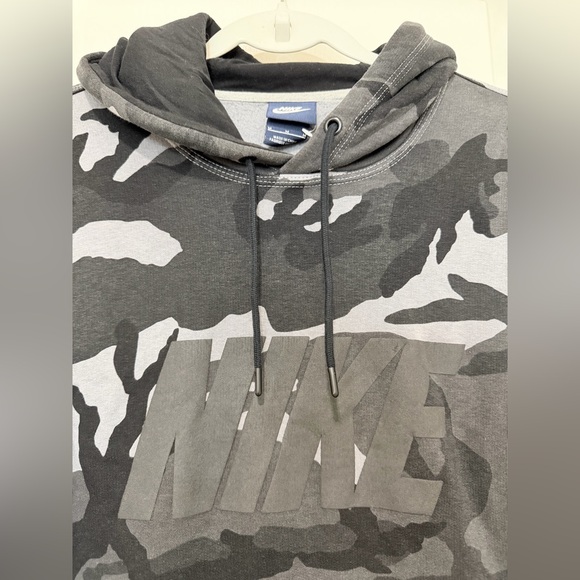 Nike Gray Black Camo Pullover Hoodie Men’s Size M - Picture 5 of 6
